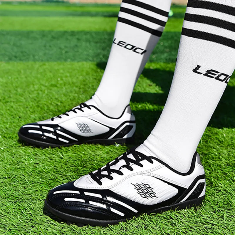 TaoBo Size 30-44 Pro Baseball Shoes Long Spikes Anti Slip Professional Football Boots Ultralight Outdoor Soccer Cleats