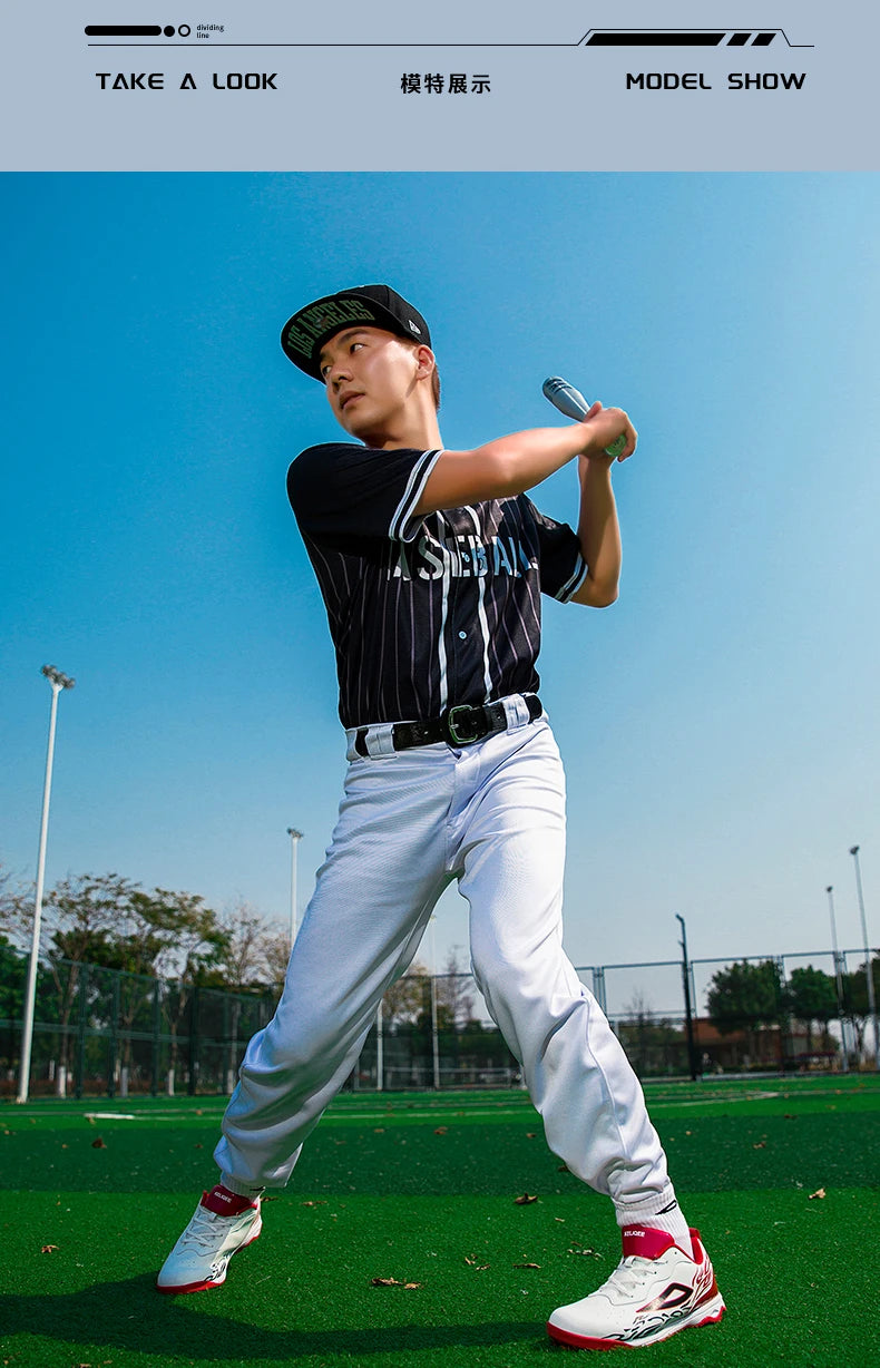 2025 New Men Baseball Sneakers Professional Softball Sport Shoes Non Slip Spiked Sneakers Comfortable Baseball Training Shoes