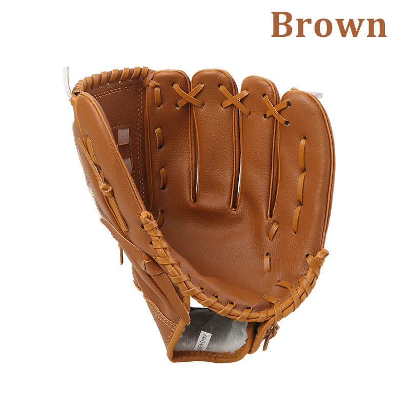 Baseball Glove for Kids Youth Adults Softball Teeball Training PU Leather Left Hand Glove Right Hand Throw Practice Equipment