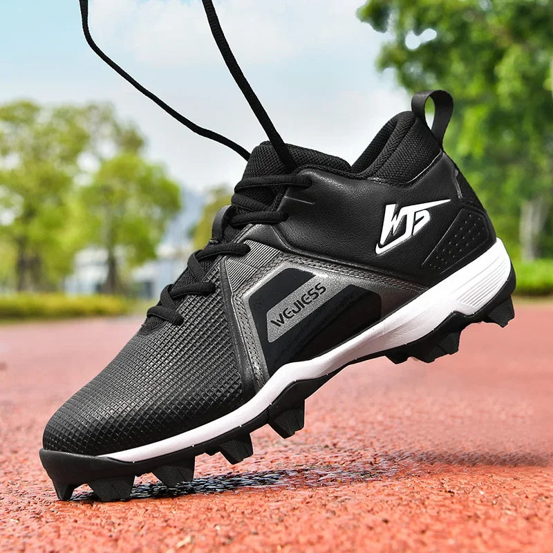 Men's Baseball Shoes Training Long Spikes Softball Shoes Non-slip Cleats And Turf Softball Sneakers Beginners Baseball Sneakers