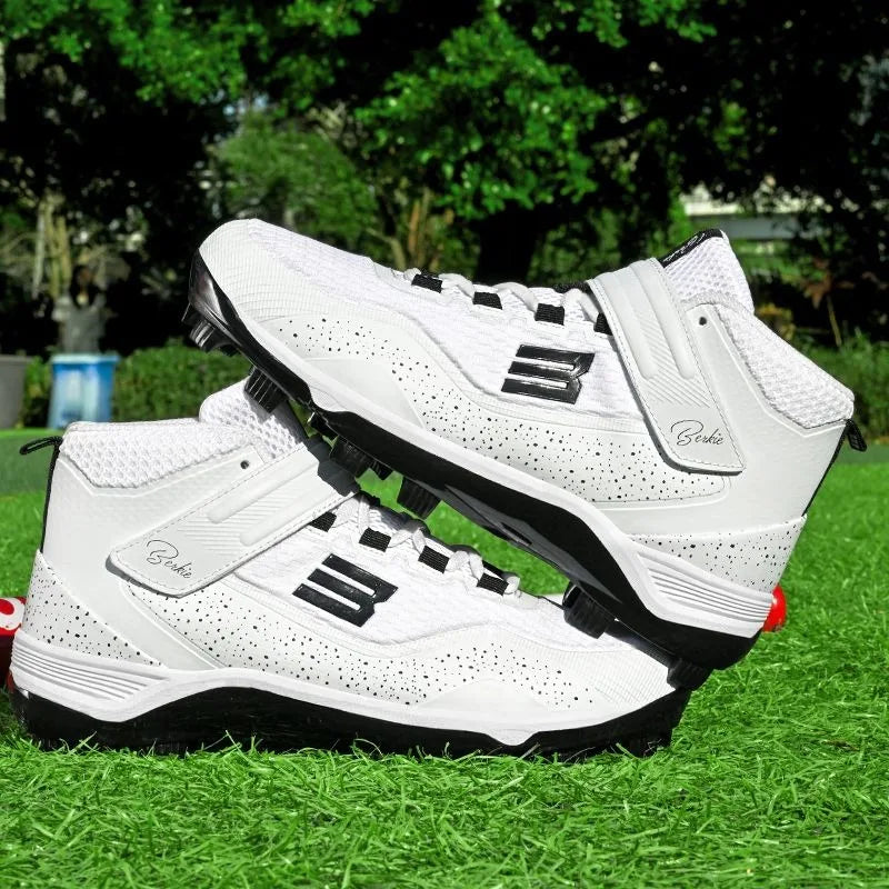 Big Size 40-47 Men Baseball Sneakers Professional Softball Shoes Non Slip Outdoor Spiked Sneakers Men Baseball Training Shoes