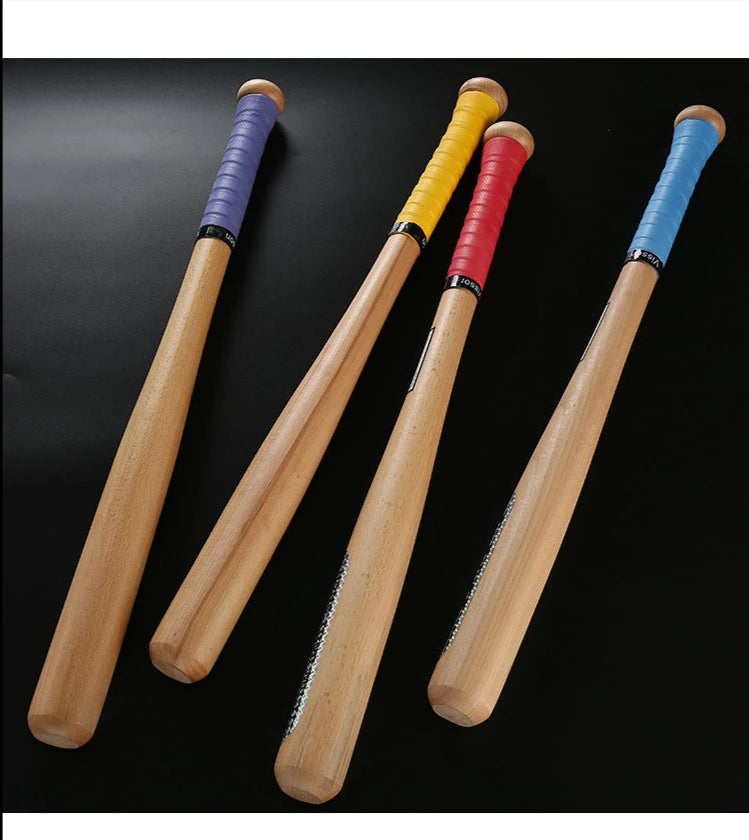 Wood Baseball Bat And Softball Gloves Ball Youth Children 21inch Outdoor Sports Home Person Self-Defense Gear