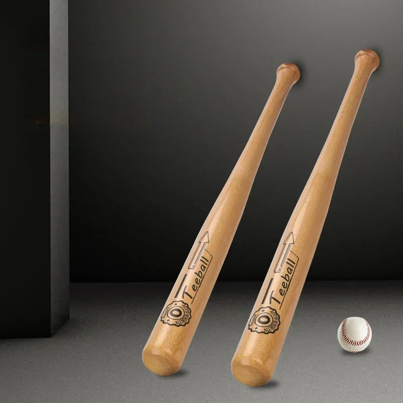 21 Inch Solid Wood Professional Baseball Bat Hardwood Stick for Softball Outdoor Sports Fitness Also Practical Self-Defense Gear