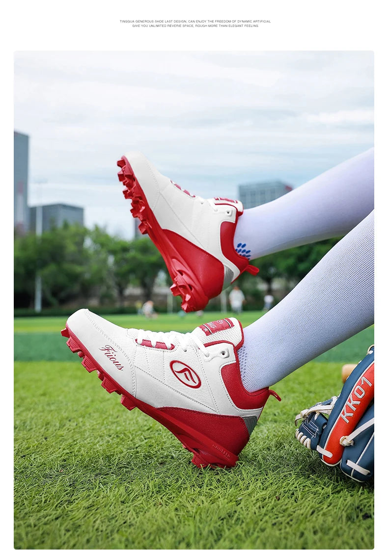 Big Size 38-47 Baseball Shoes for Men Professional Softball Sneakers Non Slip Outdoor Spiked Sneakers Baseball Training Shoes