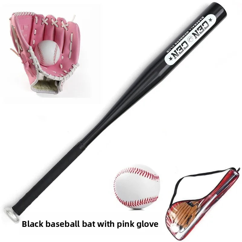 Beginner Children's Baseball Equipment Set Aluminum Alloy Hawthorn Wood Oak Training Baseball Bat Gloves Youth Bapa