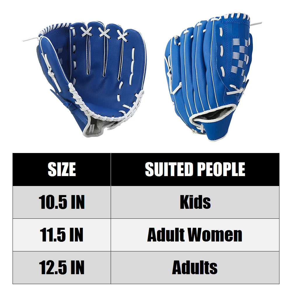 10.5/11.5/12.5 Inch Outdoor Sport Baseball Glove for Kids Youth Adults Left Hand Baseball Practice Glove For  Outdoor Sport