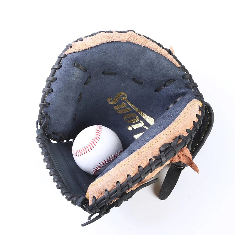 Profional Baseball Gloves Leather Adult Infield Pitcher Sofall Gloves Full Cowhide Training Sports Fans Supplies