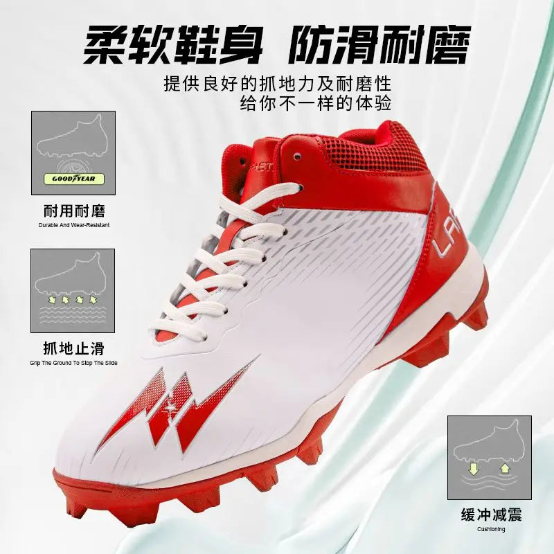 Game Non-slip Lightweight Sports Shoes Wear-resistant Comfortable Softball Shoes Men's and Women's Training Baseball Shoes