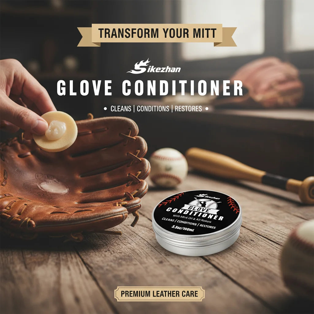 Glove Leather Conditioner - Use on Baseball Gloves, Softball Gloves, and Other Leather Sports Equipment Portable