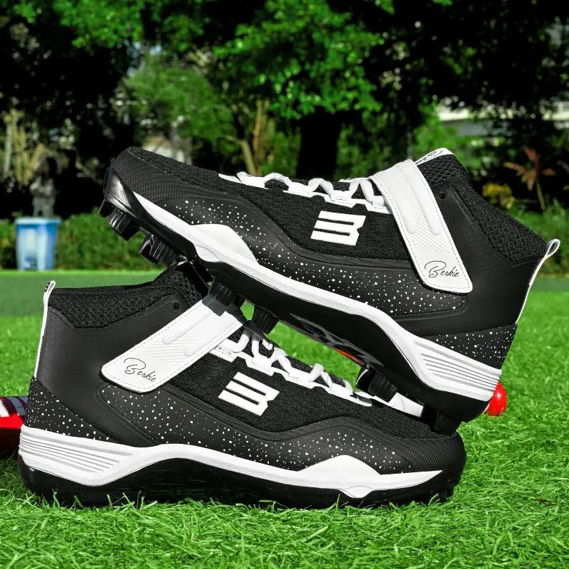 Mens Baseball Shoes Outdoor Court Shoes Mens Slip On Sneakers Breathable Fitness Trainers Shoes High Color Ballerinas