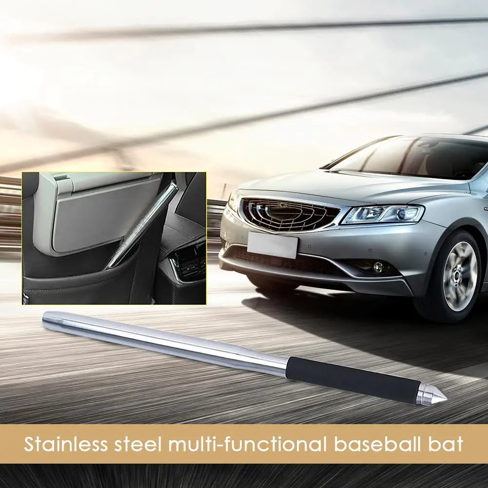 1 Piece Baseball Bat Thickened for Youth Outdoor Sports Training Home Car Defense Personal Self-Defense 50cm Stainless Steel