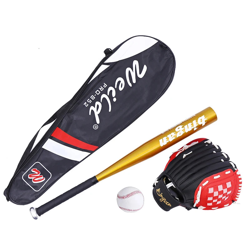 Children's Baseball Set Practice Bat Sofall Glove Home Run Base Ball Equipment for Kids Sports Fitn Fans Supplies