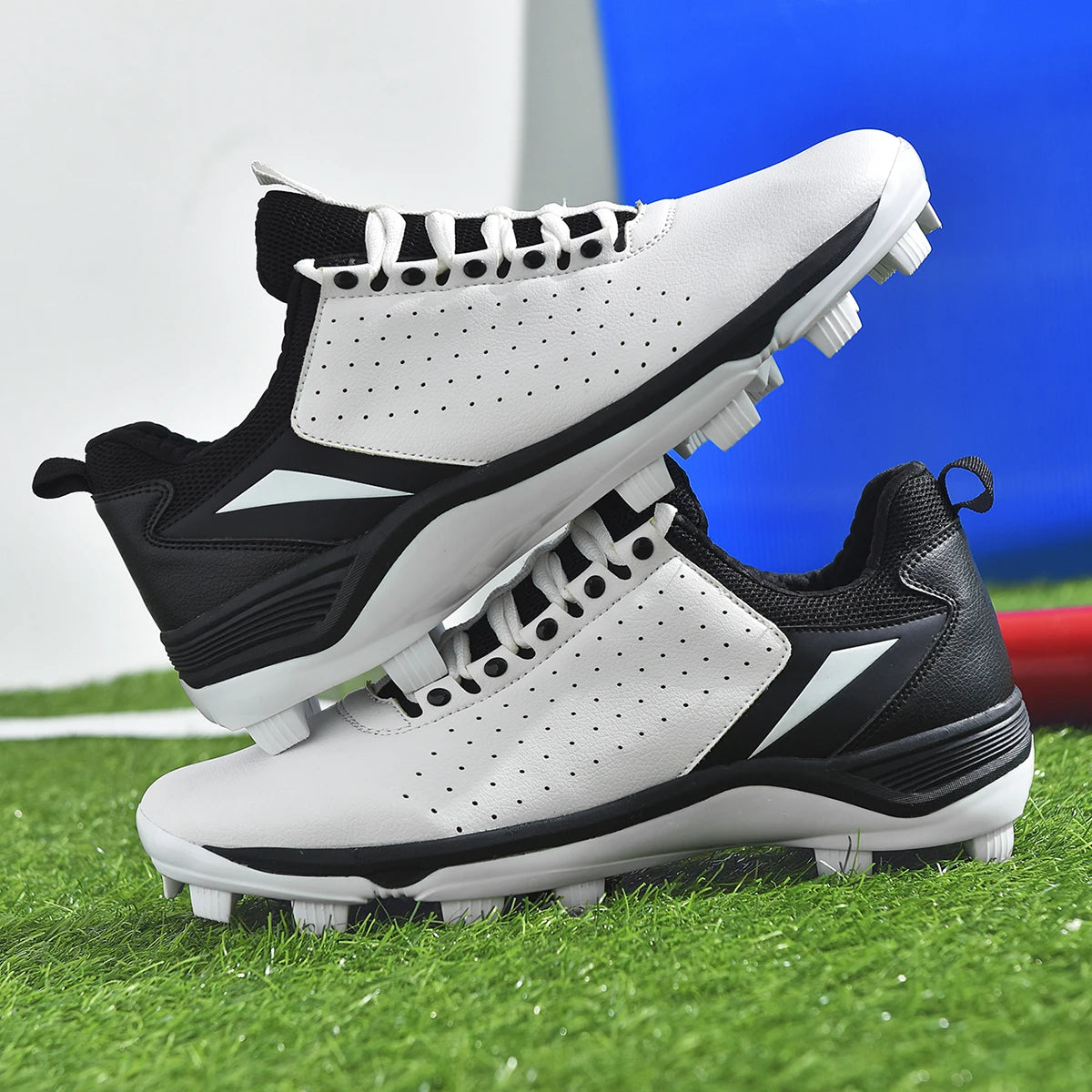 Men's Baseball Shoes Training Long Spikes Softball Shoes Non-slip Cleats And Turf Softball Sneakers Baseball Sneakers