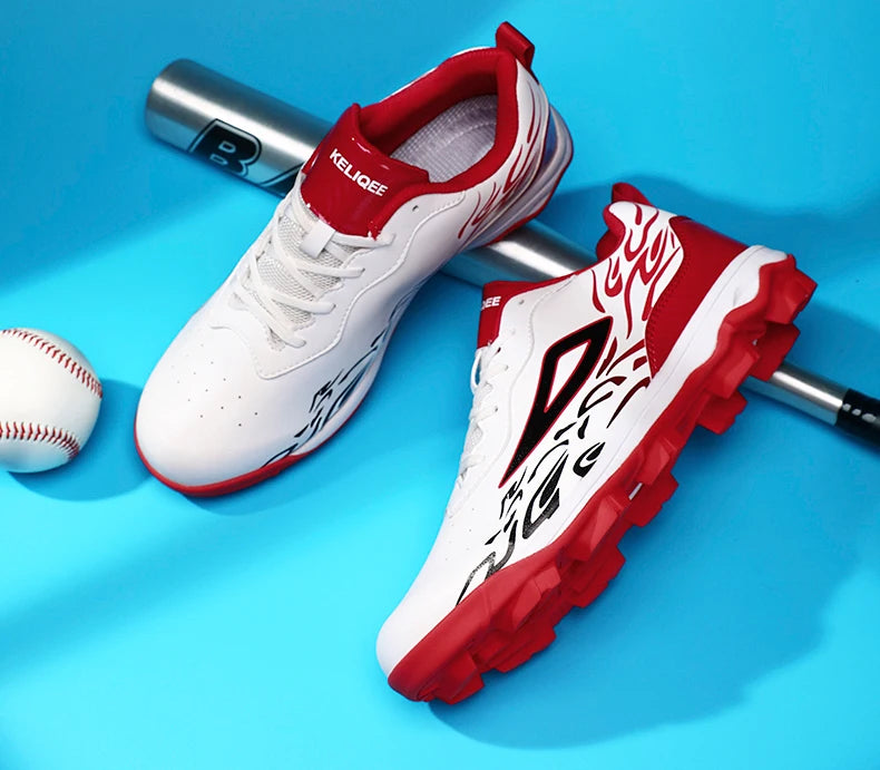 2025 New Men Baseball Sneakers Professional Softball Sport Shoes Non Slip Spiked Sneakers Comfortable Baseball Training Shoes
