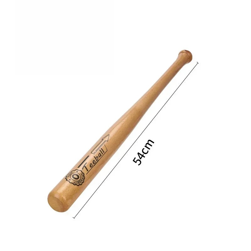 21 Inch Solid Wood Professional Baseball Bat Hardwood Stick for Softball Outdoor Sports Fitness Also Practical Self-Defense Gear