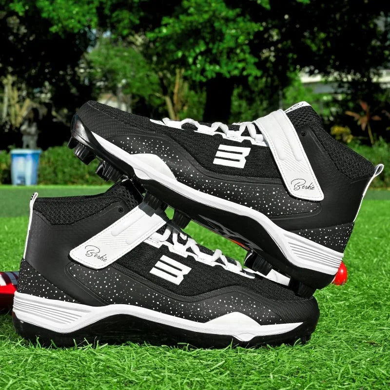 2025 New Arrival Baseball Shoes for Men Black White Court Shoes Mens Mesh Breathable Sports Shoe Outdoor Lawn Baseball Shoe Man