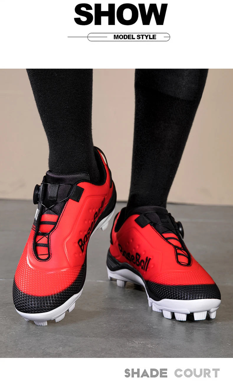 Men's Baseball Shoes, Professional Softball Sports Shoes, Anti Slip Outdoor Nail Shoes, Baseball Training Shoes Sizes 38-45