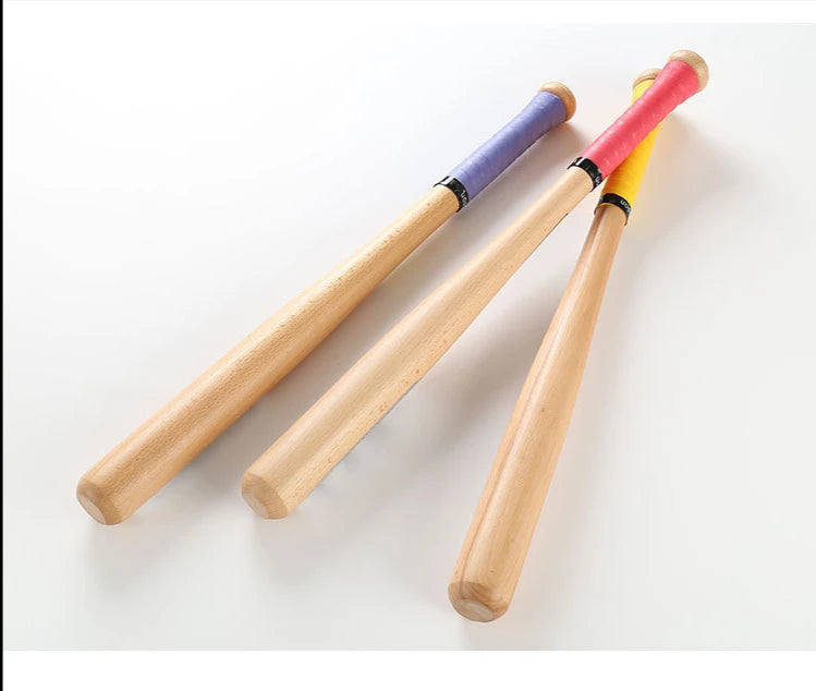 Wood Baseball Bat And Softball Gloves Ball Youth Children 21inch Outdoor Sports Home Person Self-Defense Gear