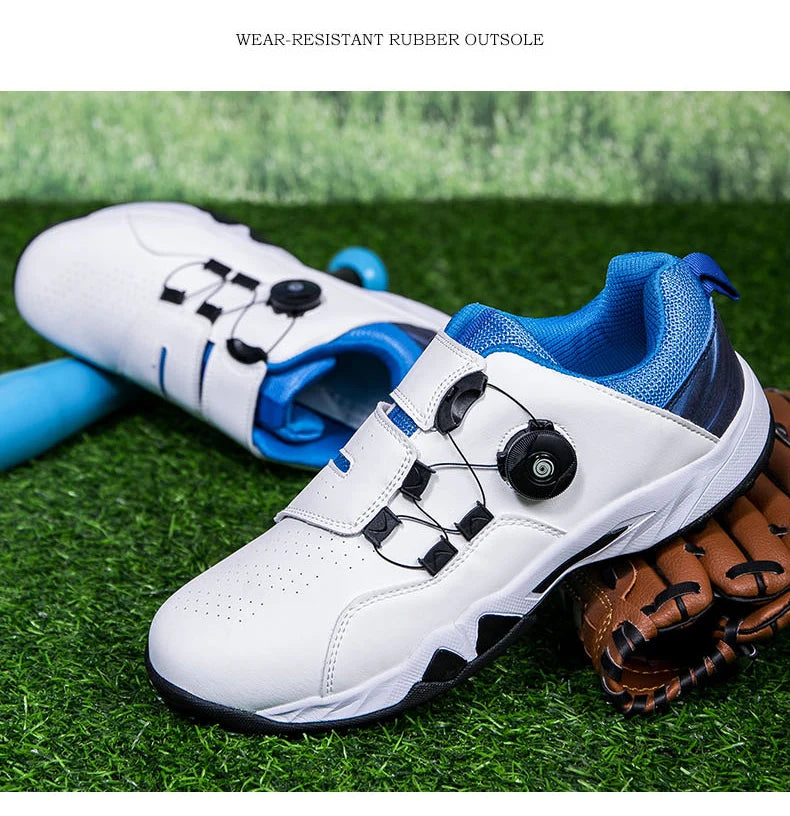 New Style Couple Baseball Shoes Non Slip Outdoor Spiked Sneakers Comfortable Softball Training Shoes Low Top Outdoor Sneakers