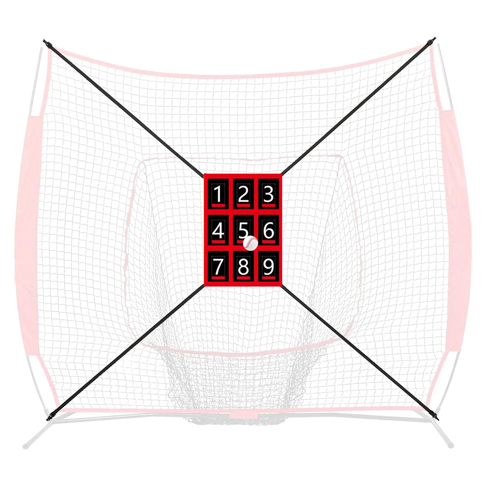 Adjustable For Baseball Softball Target Numbered Strike Zone Training Net 19x27in for Precise Throwing Practice