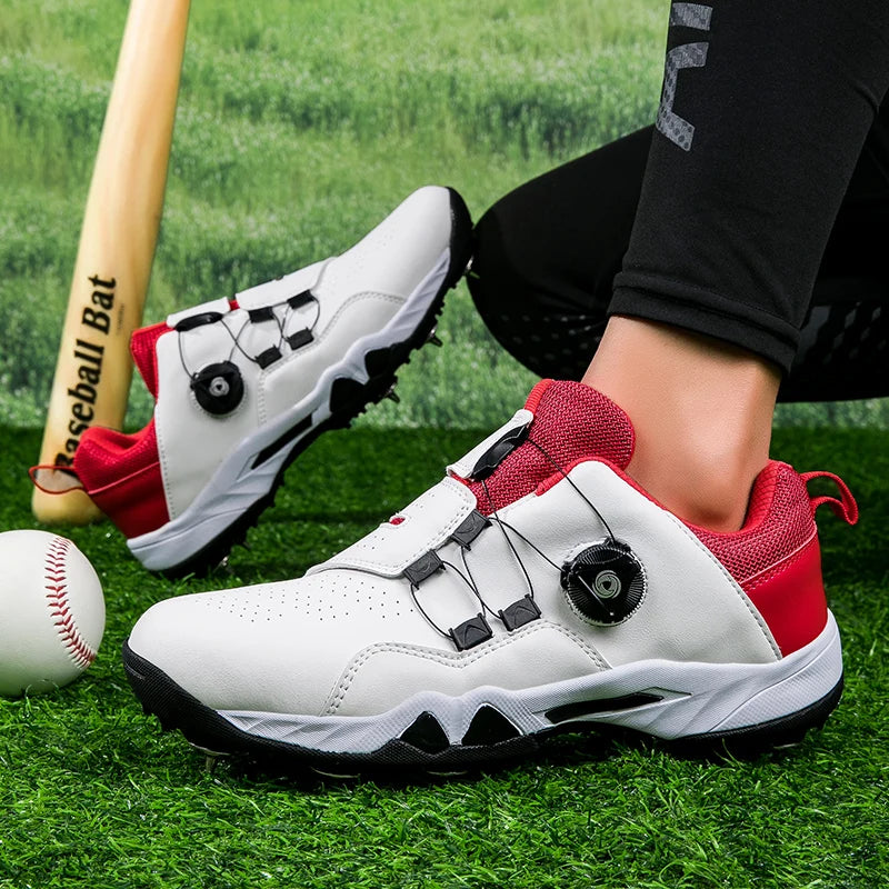New Style Couple Baseball Shoes Non Slip Outdoor Spiked Sneakers Comfortable Softball Training Shoes Low Top Outdoor Sneakers