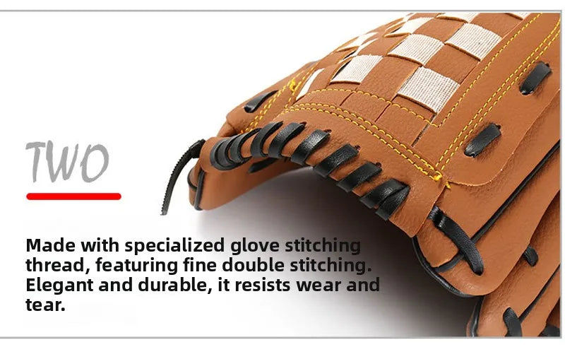 Baseball Gloves PVC PU for Children Teens Adults T Building Sports Equipment Baseball Glove Sports Fitn Fans Supplies