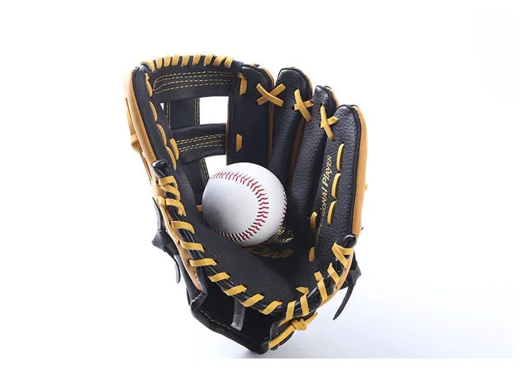 Professional Genuine Leather Baseball Gloves (11.5/12.5inch) - For Youths & Adults Ideal Softball Training & Catcher Mitt Gear