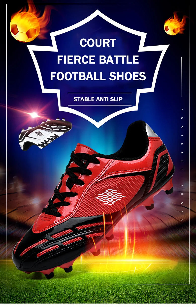 TaoBo Size 30-44 Pro Baseball Shoes Long Spikes Anti Slip Professional Football Boots Ultralight Outdoor Soccer Cleats