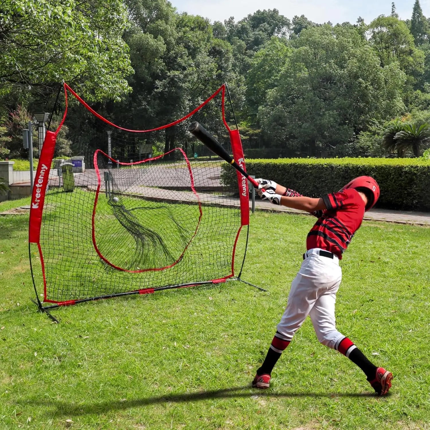 Baseball Replacement Net (NET ONLY),7'×7' Baseball Softball Practice Net for Hitting Batting Catching Pitching