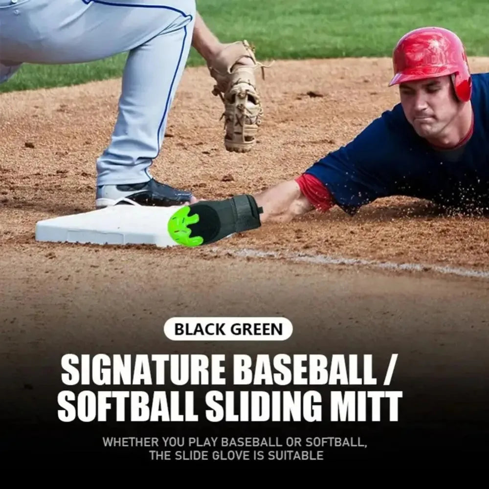 Icecream Baseball Sliding Mitt Glove Left Right Universal Protective Glove Compression Strap Adjustable Wrist Softball Glove