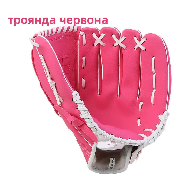 Thiened Baseball Gloves Sofall Gloves for Men And Women Left And Right Hand Kids Teens Adults Parent-Child Sports Fitn