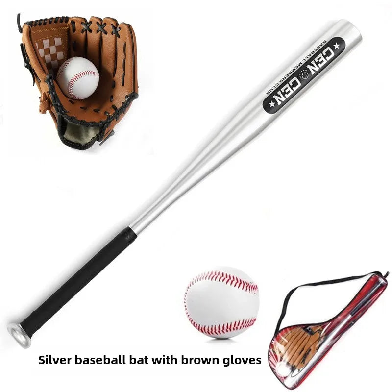 Beginner Children's Baseball Equipment Set Aluminum Alloy Hawthorn Wood Oak Training Baseball Bat Gloves Youth Bapa