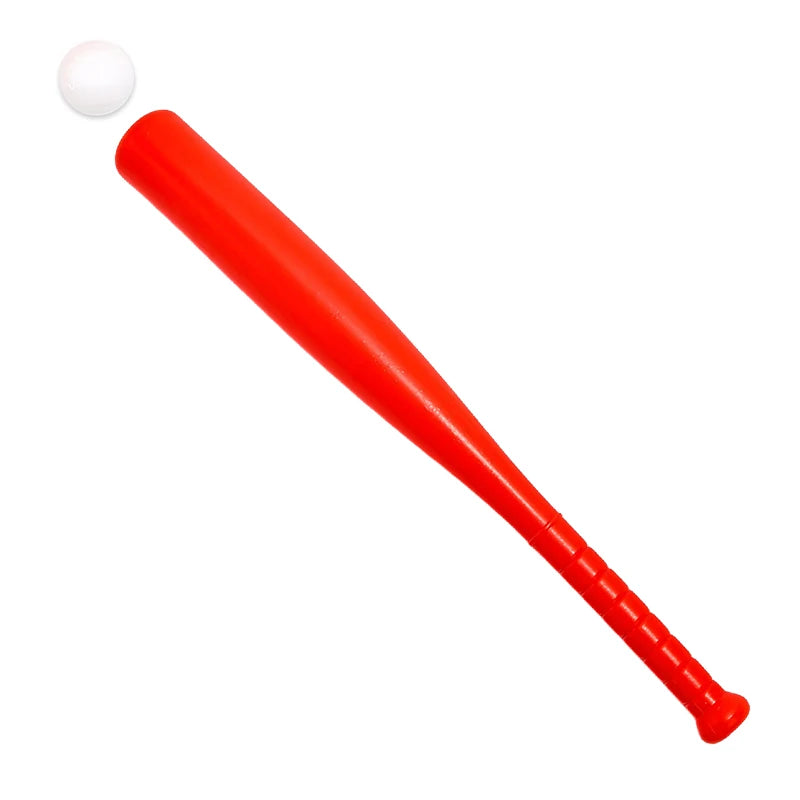 Baseball Set Colorful Plastic Baseball Bat with Ball Outdoor Park Portable Lightweight Fun Sport Game Batting Skill Practice ZYF