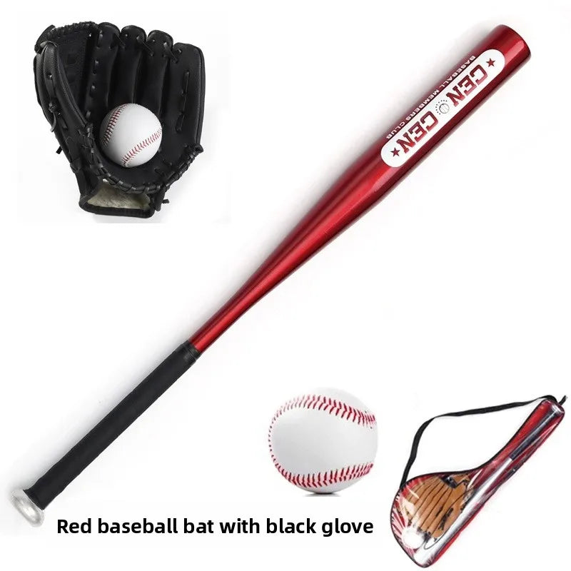 Beginner Children's Baseball Equipment Set Aluminum Alloy Hawthorn Wood Oak Training Baseball Bat Gloves Youth Bapa