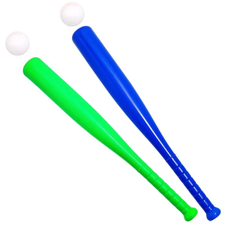 Baseball Set Colorful Plastic Baseball Bat with Ball Outdoor Park Portable Lightweight Fun Sport Game Batting Skill Practice ZYF