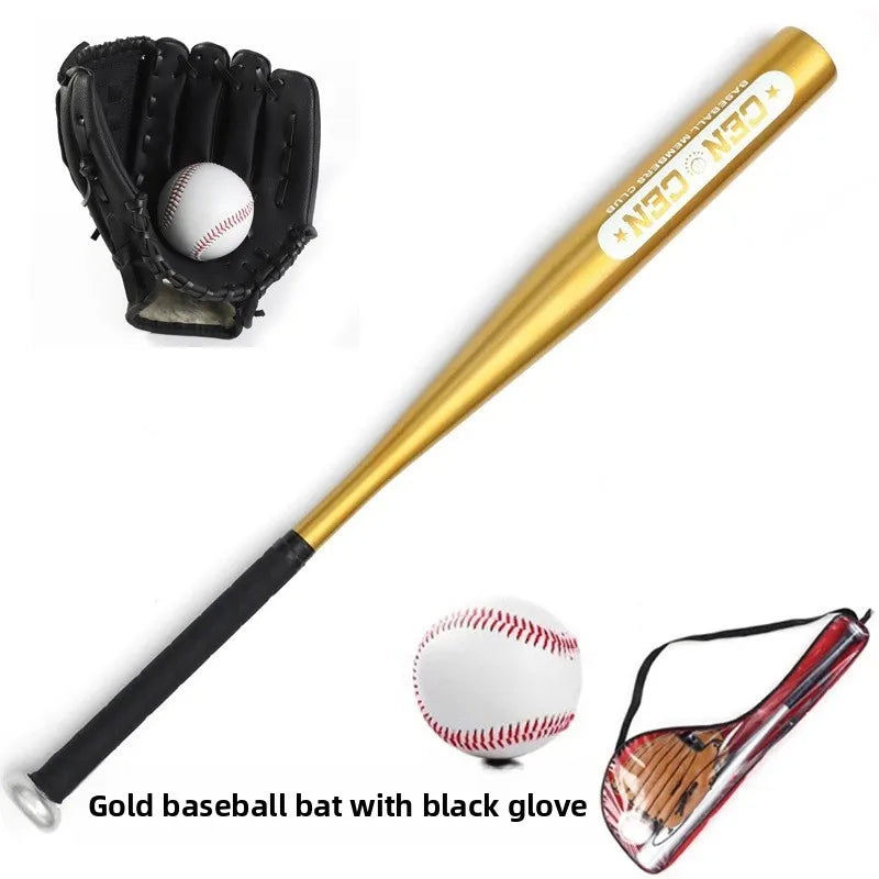 Beginner Children's Baseball Equipment Set Aluminum Alloy Hawthorn Wood Oak Training Baseball Bat Gloves Youth Bapa