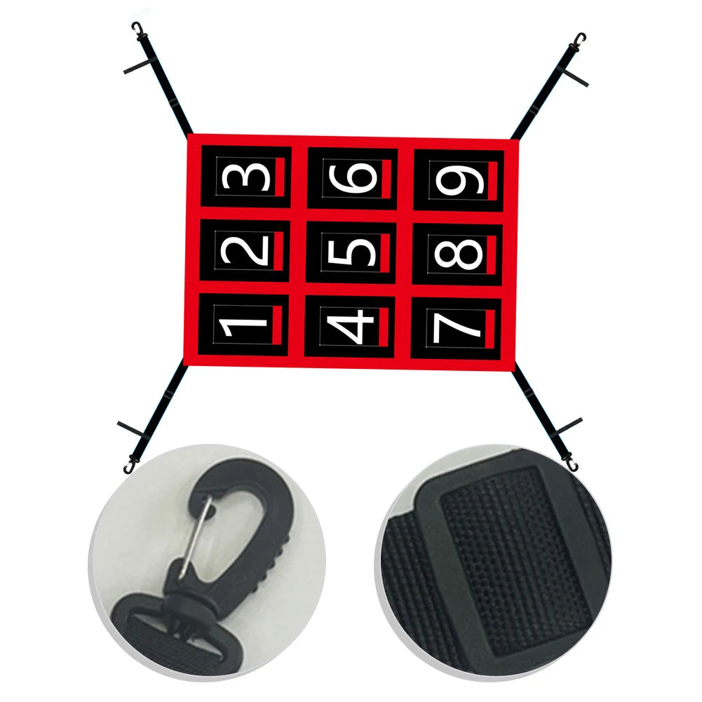 Adjustable For Baseball Softball Target Numbered Strike Zone Training Net 19x27in for Precise Throwing Practice