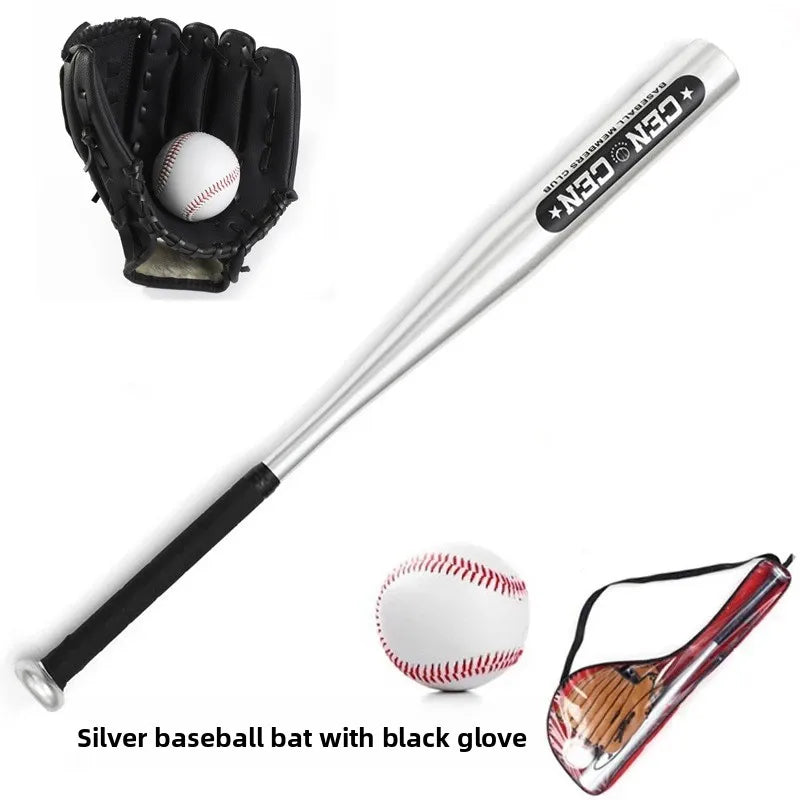 Beginner Children's Baseball Equipment Set Aluminum Alloy Hawthorn Wood Oak Training Baseball Bat Gloves Youth Bapa