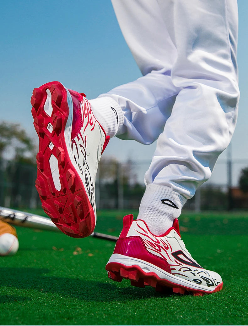 2025 New Men Baseball Sneakers Professional Softball Sport Shoes Non Slip Spiked Sneakers Comfortable Baseball Training Shoes