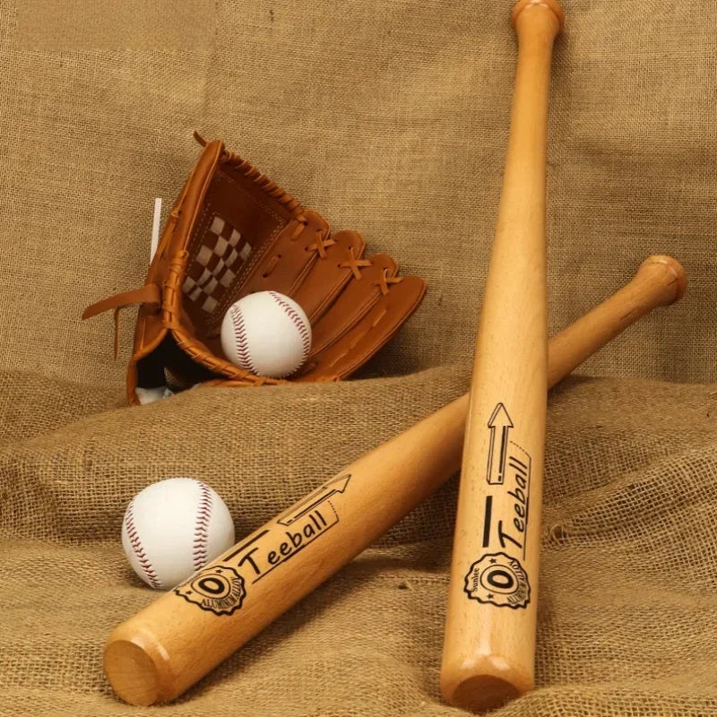 21 Inch Solid Wood Professional Baseball Bat Hardwood Stick for Softball Outdoor Sports Fitness Also Practical Self-Defense Gear
