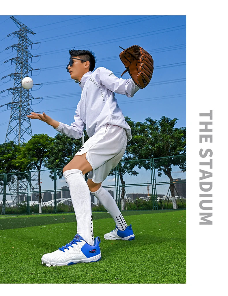 Men's Baseball Shoes, Outdoor Anti Slip Rugby Shoes, Beginner's Board Shoes, Sports Training Baseball Shoes