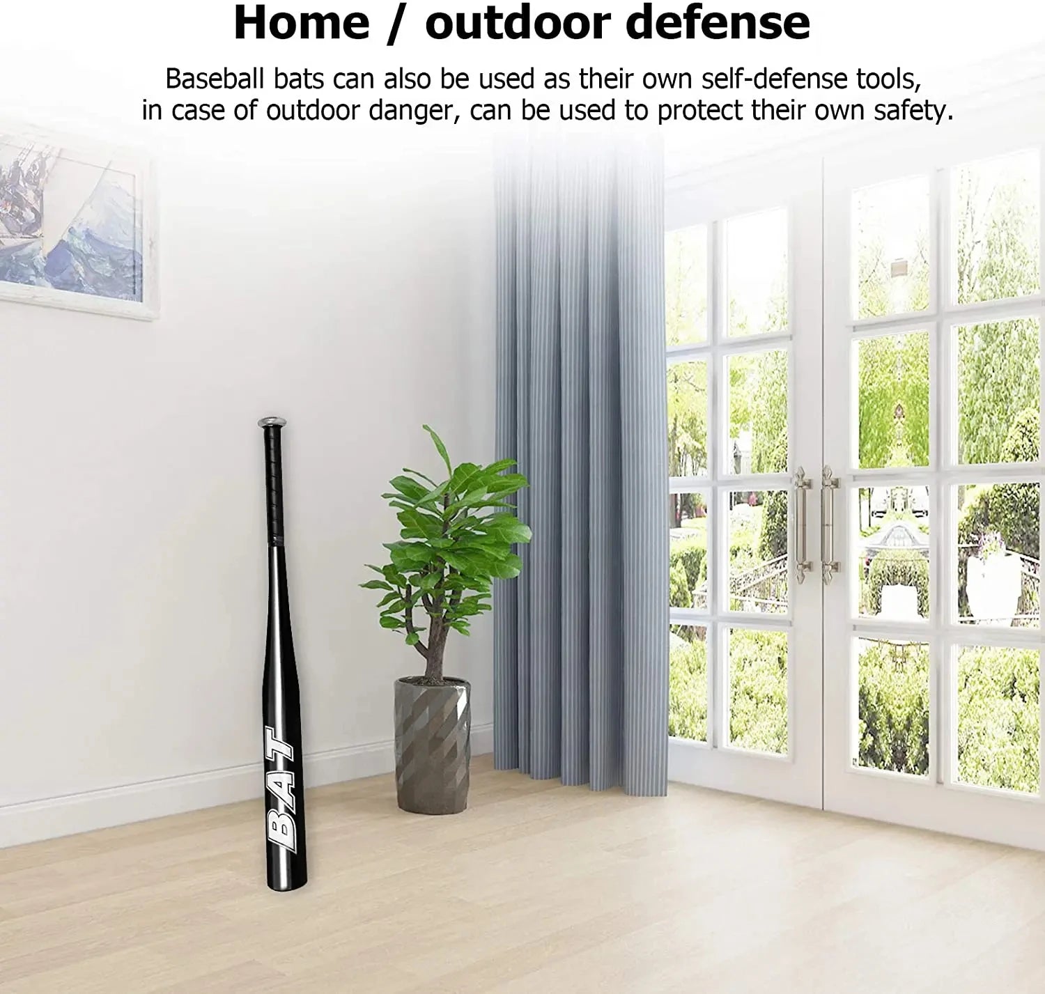 Aluminum Alloy Thickened 20-inch Baseball Bat with Softball Gloves Set Four  Outdoor Sports Equipment Home Self-Defense Tool