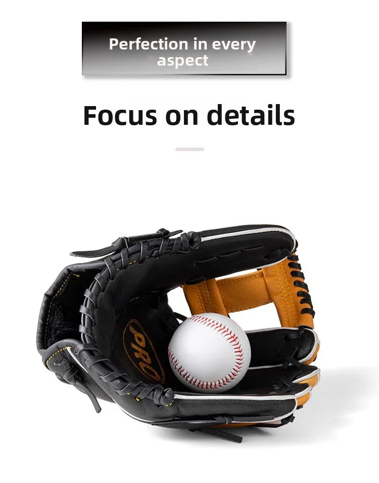 Leather Baseball Glove for Adults And Teenagers College Students Sports Class Sofall Towing Gloves Baseball Equipment