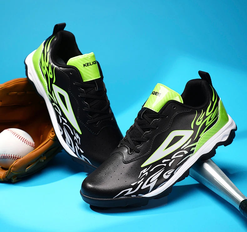 2025 New Men Baseball Sneakers Professional Softball Sport Shoes Non Slip Spiked Sneakers Comfortable Baseball Training Shoes