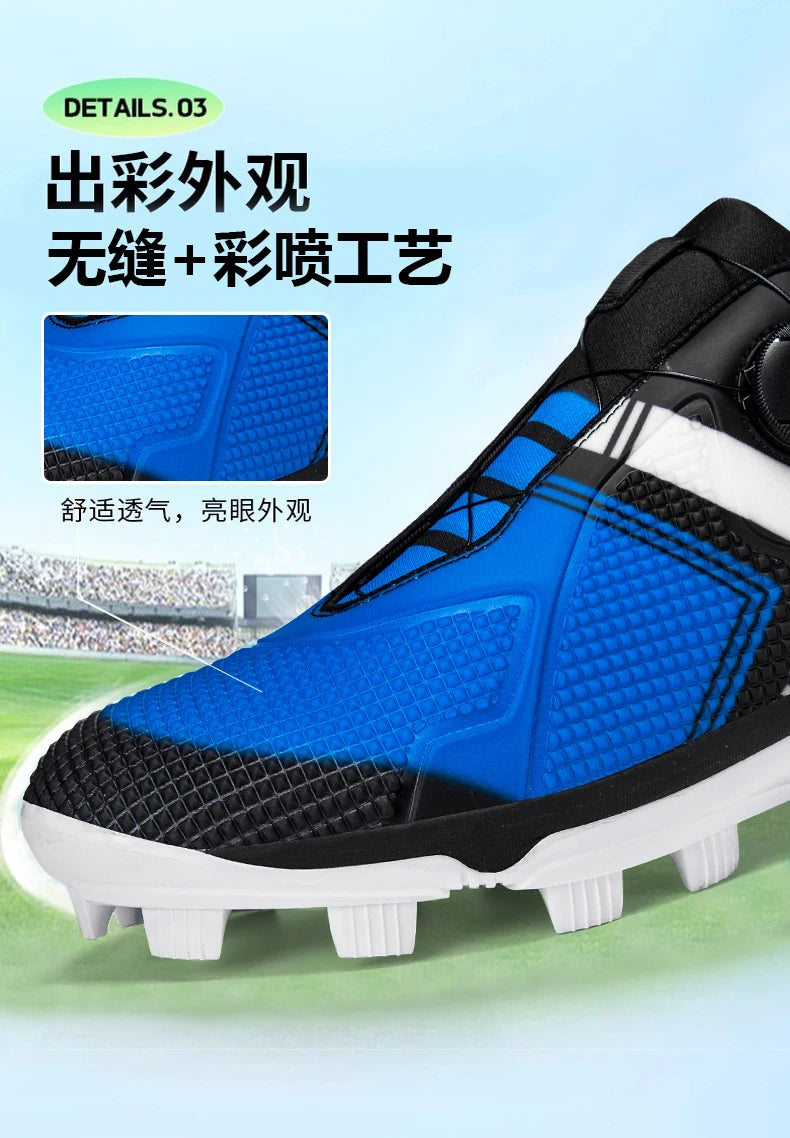Men's Baseball Shoes, Professional Softball Sports Shoes, Anti Slip Outdoor Nail Shoes, Baseball Training Shoes Sizes 38-45