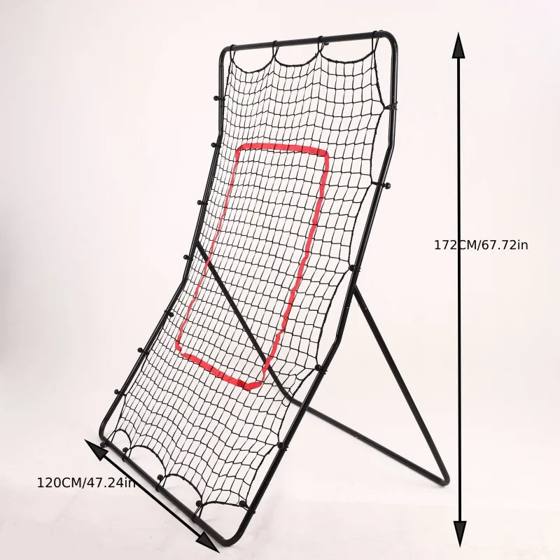 Baseball Rebounder Pitchback Net, Portable Softball Rebounder, Baseball Rebound Net Baseball Trainer for Volleyball