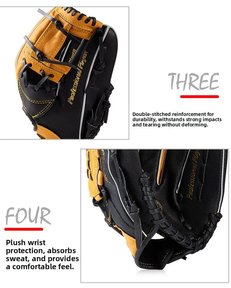 Leather Baseball Glove for Adults And Teenagers College Students Sports Class Sofall Towing Gloves Baseball Equipment