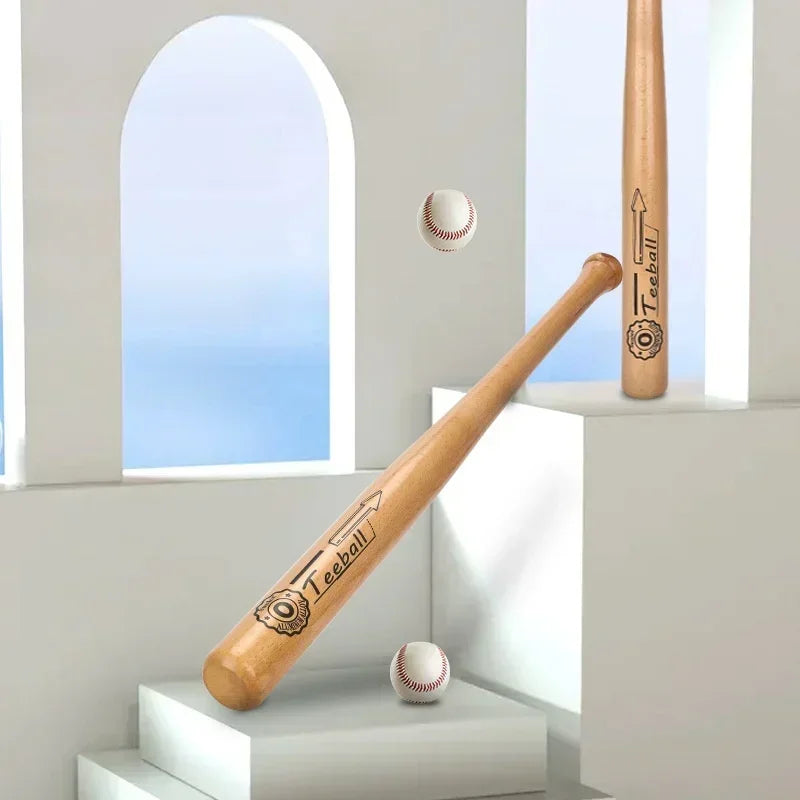 21 Inch Solid Wood Professional Baseball Bat Hardwood Stick for Softball Outdoor Sports Fitness Also Practical Self-Defense Gear