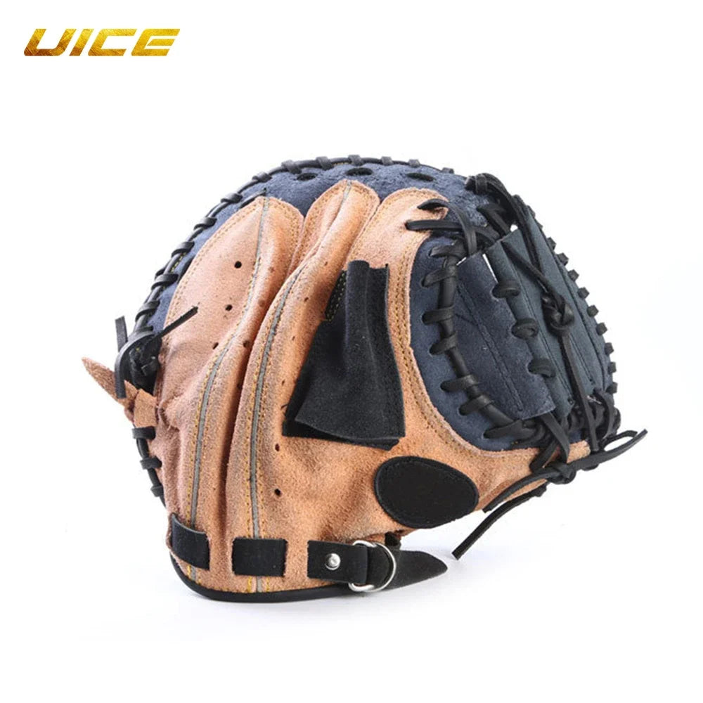 Professional Baseball Glove Leather Baseball Catcher Glove 12.5 Left Hand Practice Equipment Softball Training Catcher Gloves